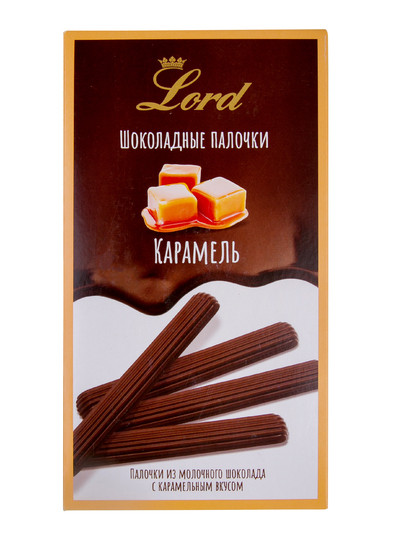  TM LORD Палочки из молочного шоколада с карамельным вкусом, 80 гр в Усть-илимске